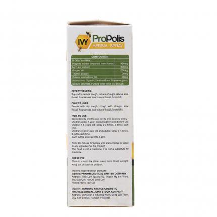 Xịt Keo ong Ivy Propolis