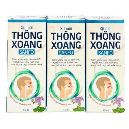 Xịt mũi Thông Xoang Sanfo