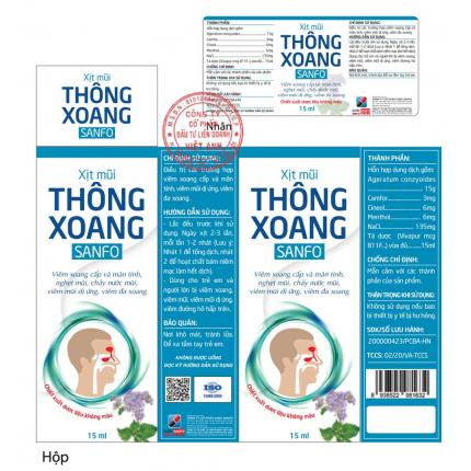 Xịt mũi Thông Xoang Sanfo