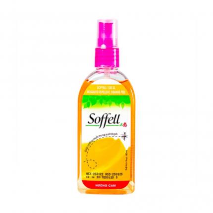 Xịt muỗi Soffell hương cam 80ml