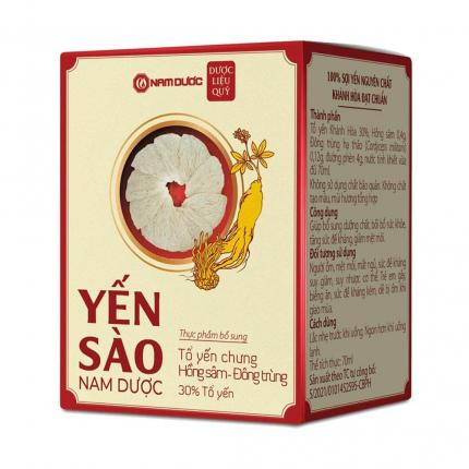 Yến sào chưng Hồng Sâm Đông Trùng Nam Dược