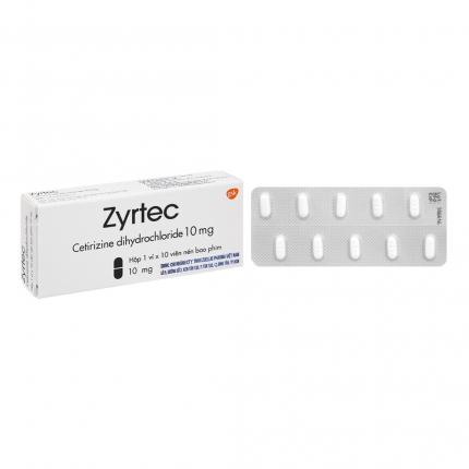 Zyrtec - Điều trị viêm mũi dị ứng, mề đay