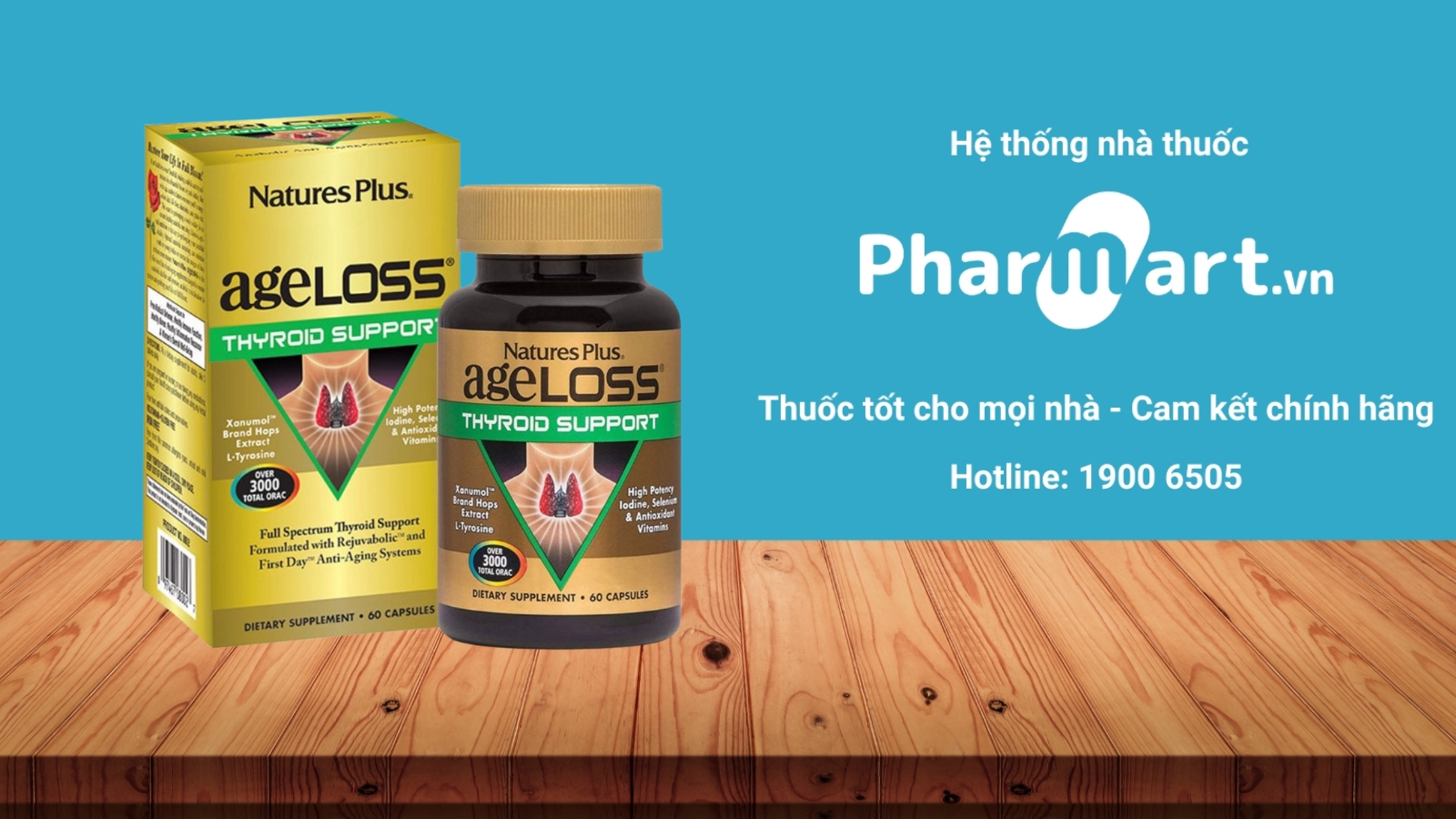 Mua ngay Ageloss Thyroid Support chính hãng tại Pharmart.vn