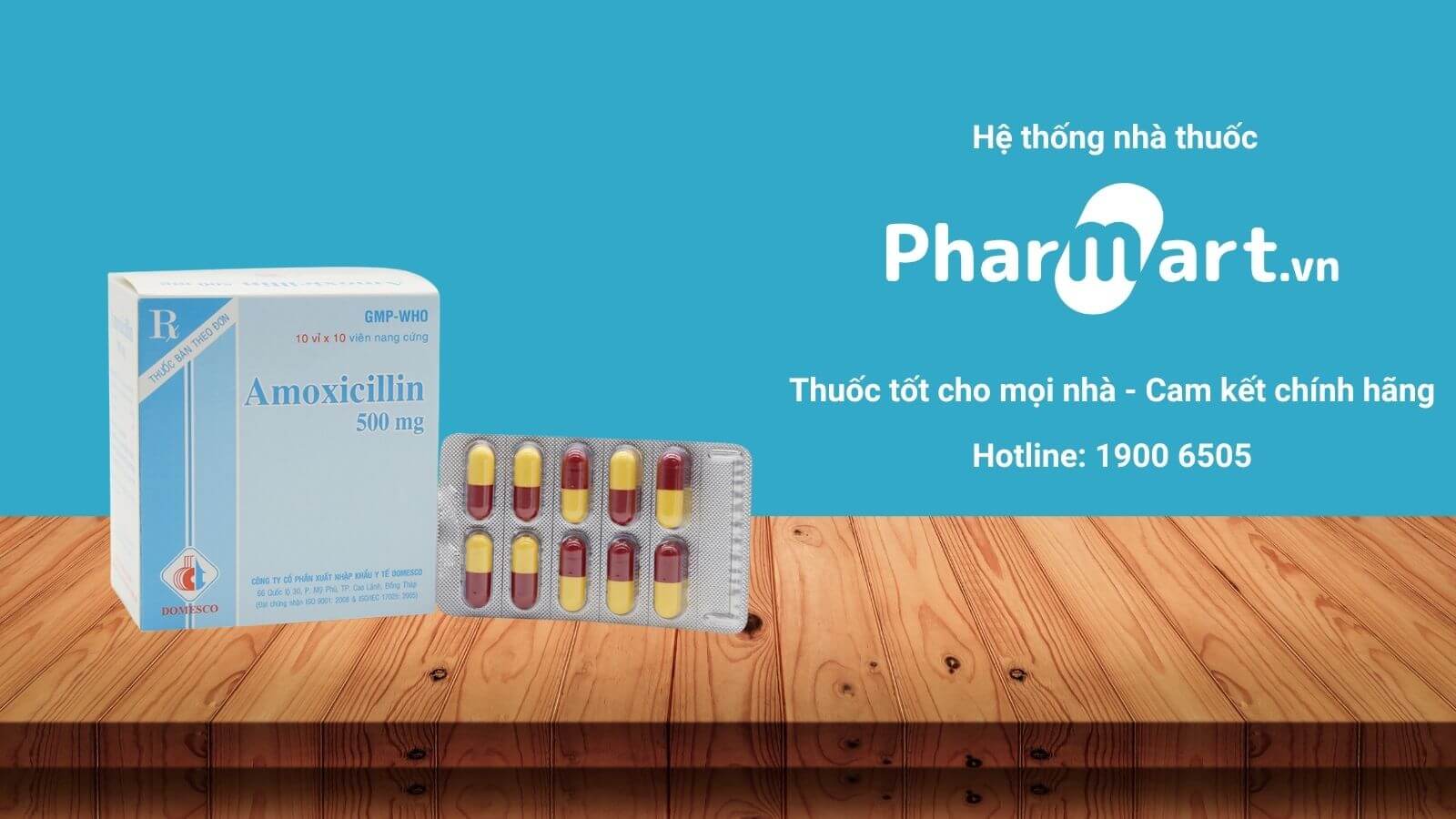 Mua ngay Amoxicillin 500 mg Domesco chính hãng tại Phartmart.vn