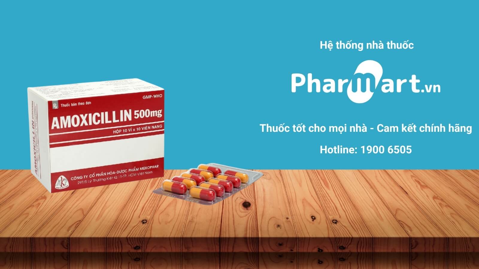 Mua ngay thuốc Amoxicillin 500mg Mekophar tại Pharmart.vn