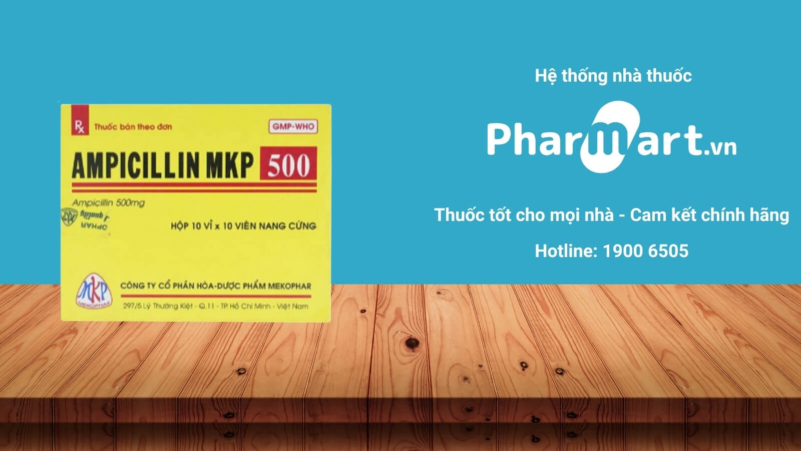Mua ngay Thuốc Ampicillin MKP 500mg tại Pharmart.vn