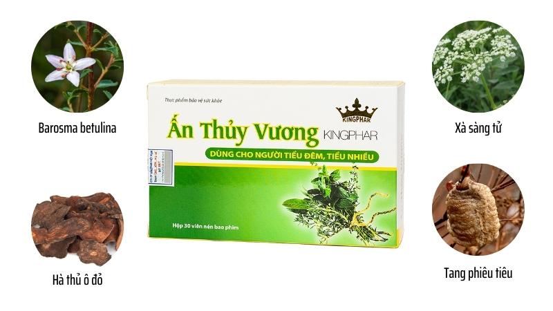 Ấn Thủy Vương có thành phần hoàn toàn từ dược liệu an toàn cho sức khỏe