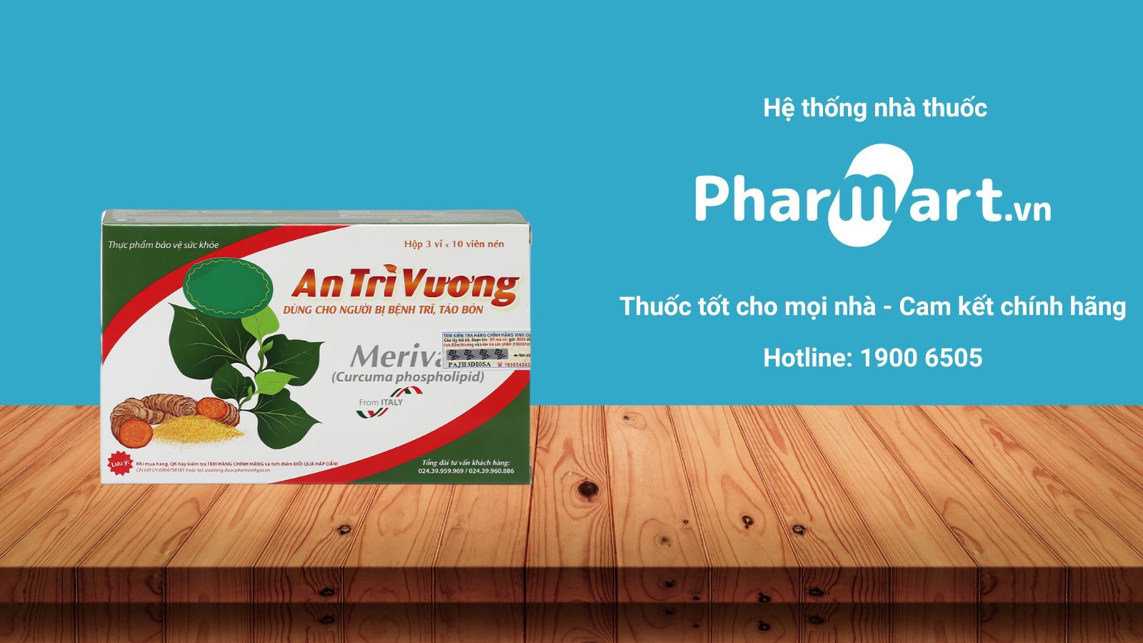 An Trĩ Vương đang được bán chính hãng tại Nhà thuốc Pharmart.vn