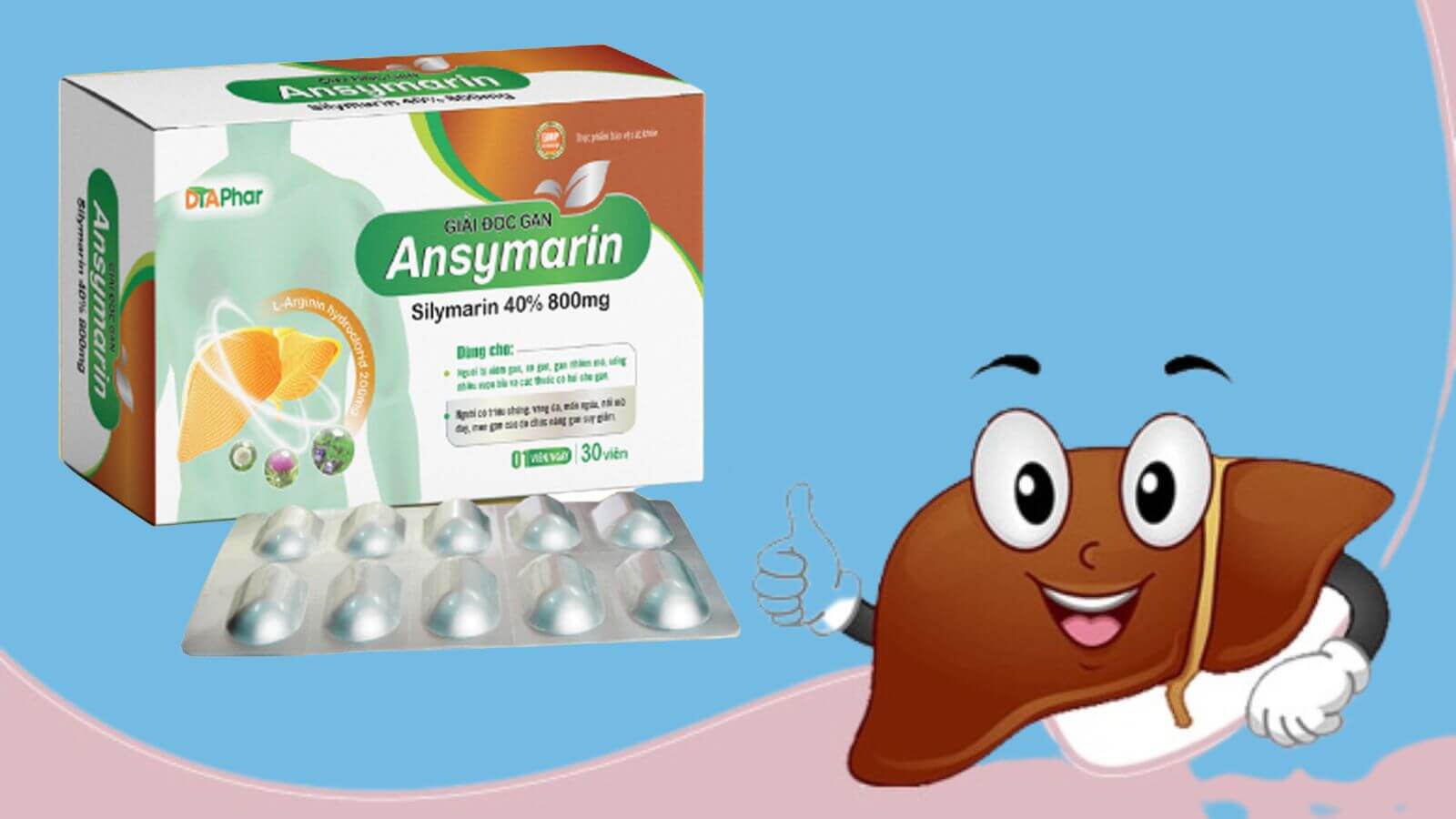 Công dụng của sản phẩm Ansymarin Silymarin 800mg