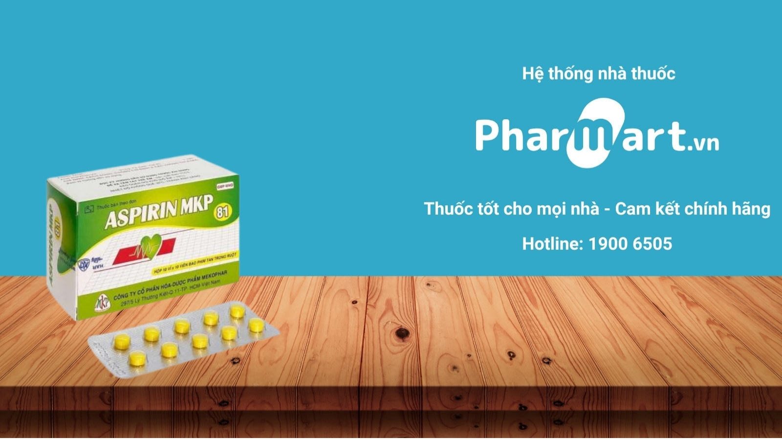 Mua ngay thuốc Aspirin MKP 81 chính hãng tại Pharmart.vn