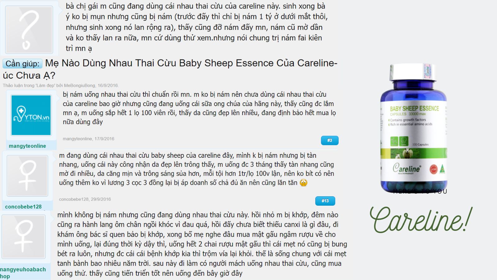 Đánh giá của khách hàng đã sử dụng Baby Sheep Essence.