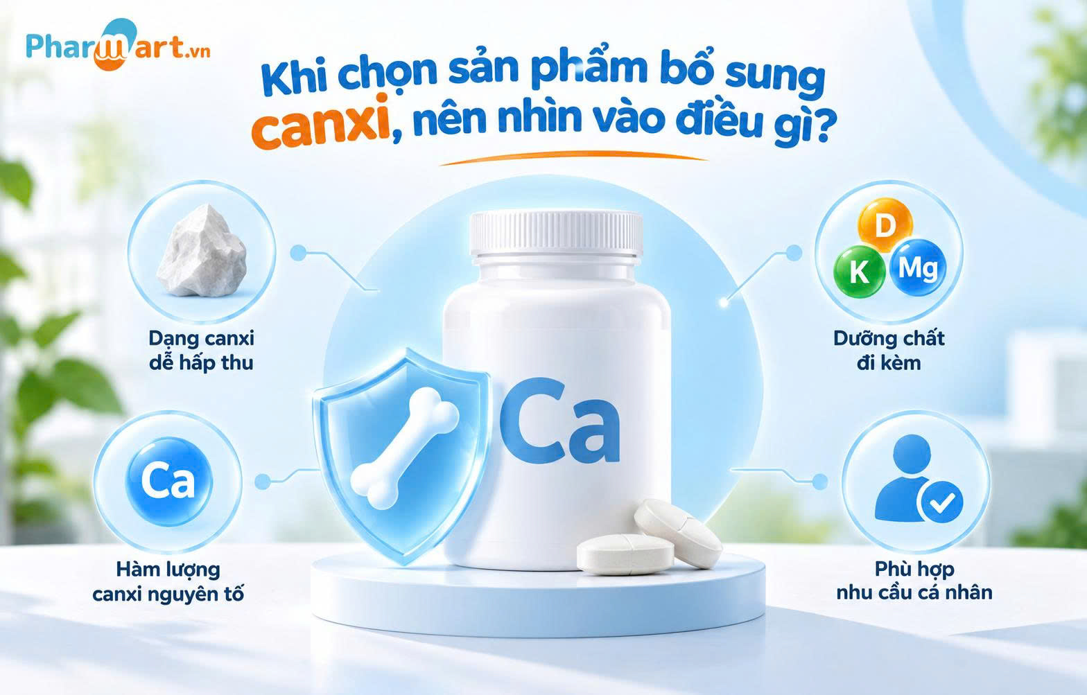 4 tiêu chí quan trọng giúp bạn lựa chọn sản phẩm bổ sung canxi phù hợp