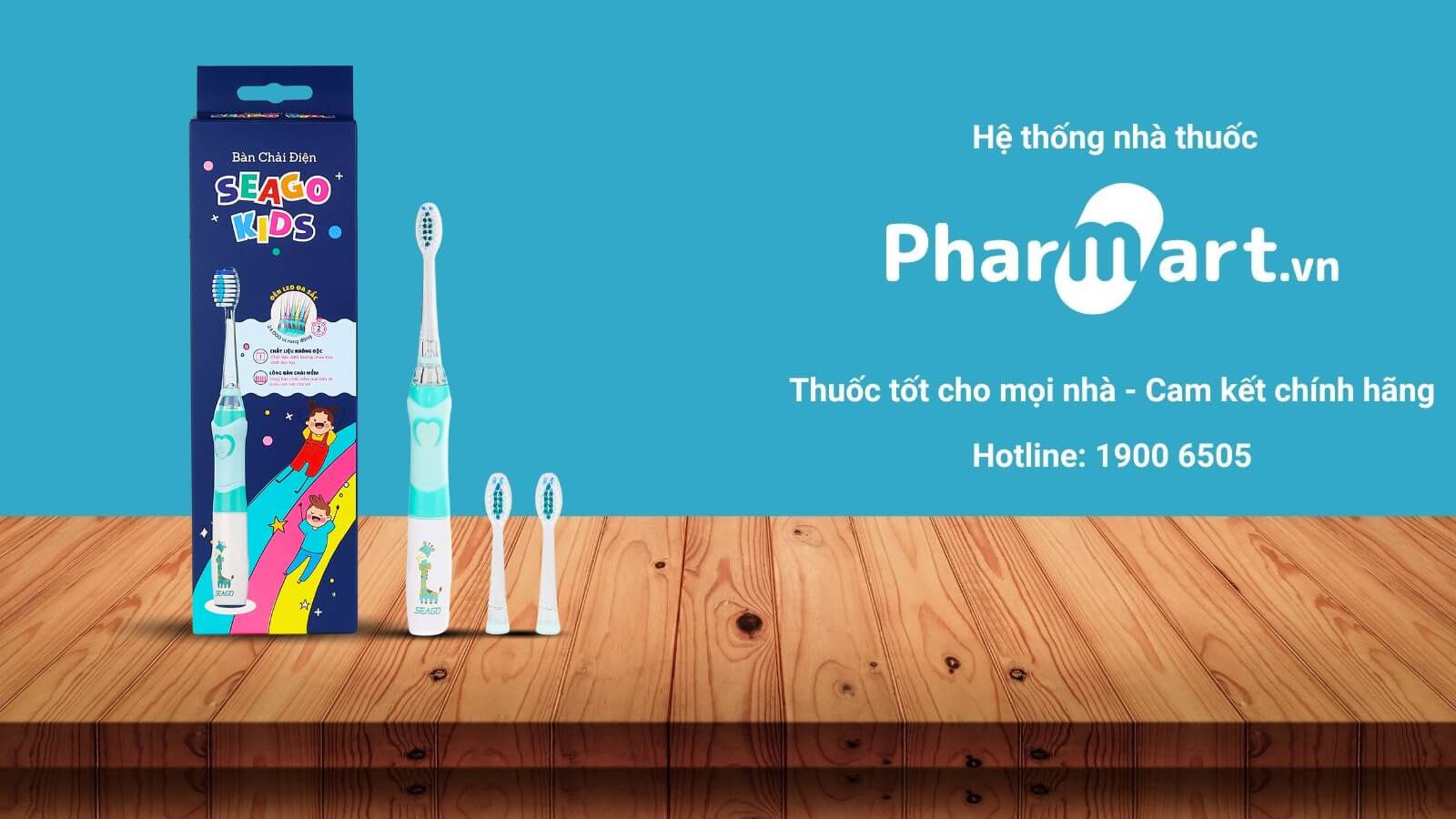 Pharmart.vn là địa chỉ cung cấp bàn chải cho trẻ em chính hãng