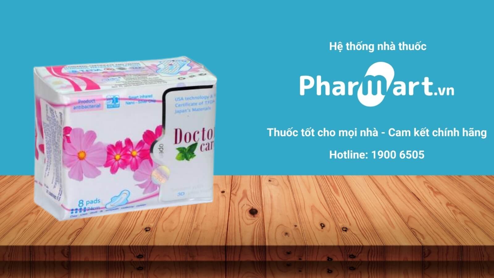 Địa chỉ mua Băng vệ sinh Doctor Care ban ngày 8 miếng uy tín, chất lượng