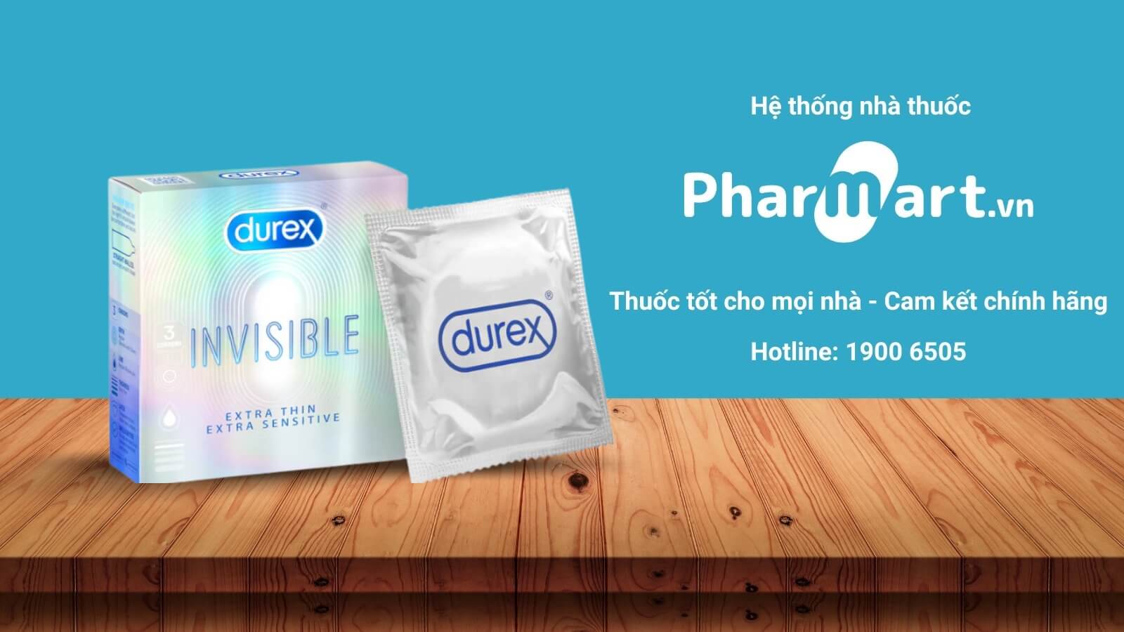 Pharmart.vn cung cấp bao cao su Durex chính hãng