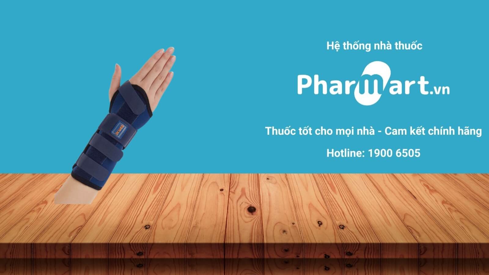 Bao đeo bảo vệ cổ tay đàn hồi W003 size M (Phải) được phân phối chính hãng tại Pharmart