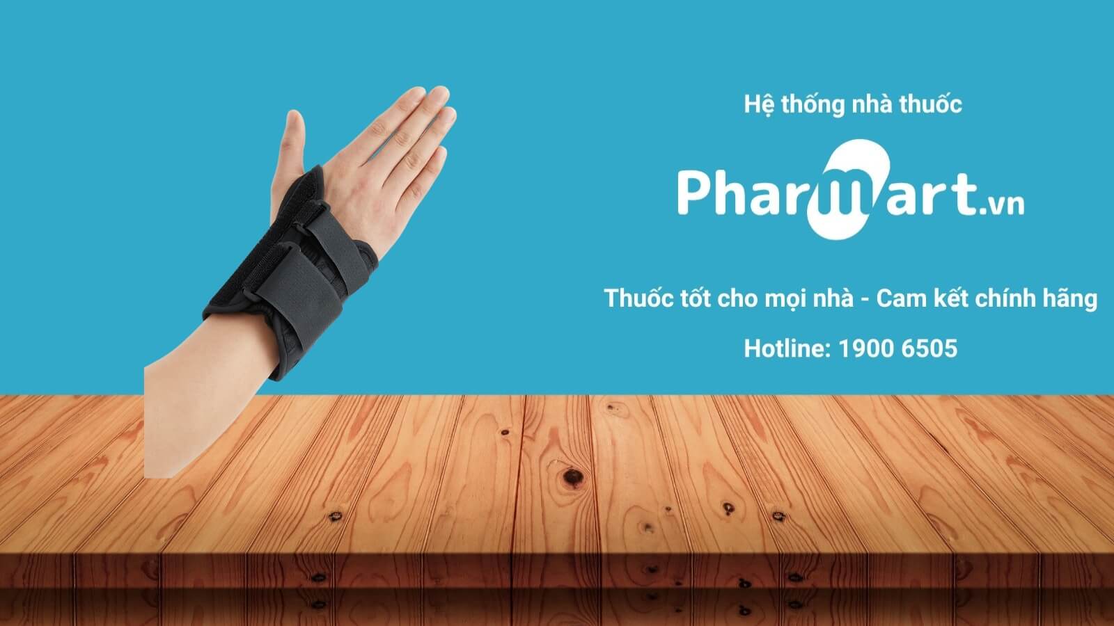 Bao đeo bảo vệ cổ tay ngắn W020 size M (Phải) được phân phối chính hãng tại Pharmart