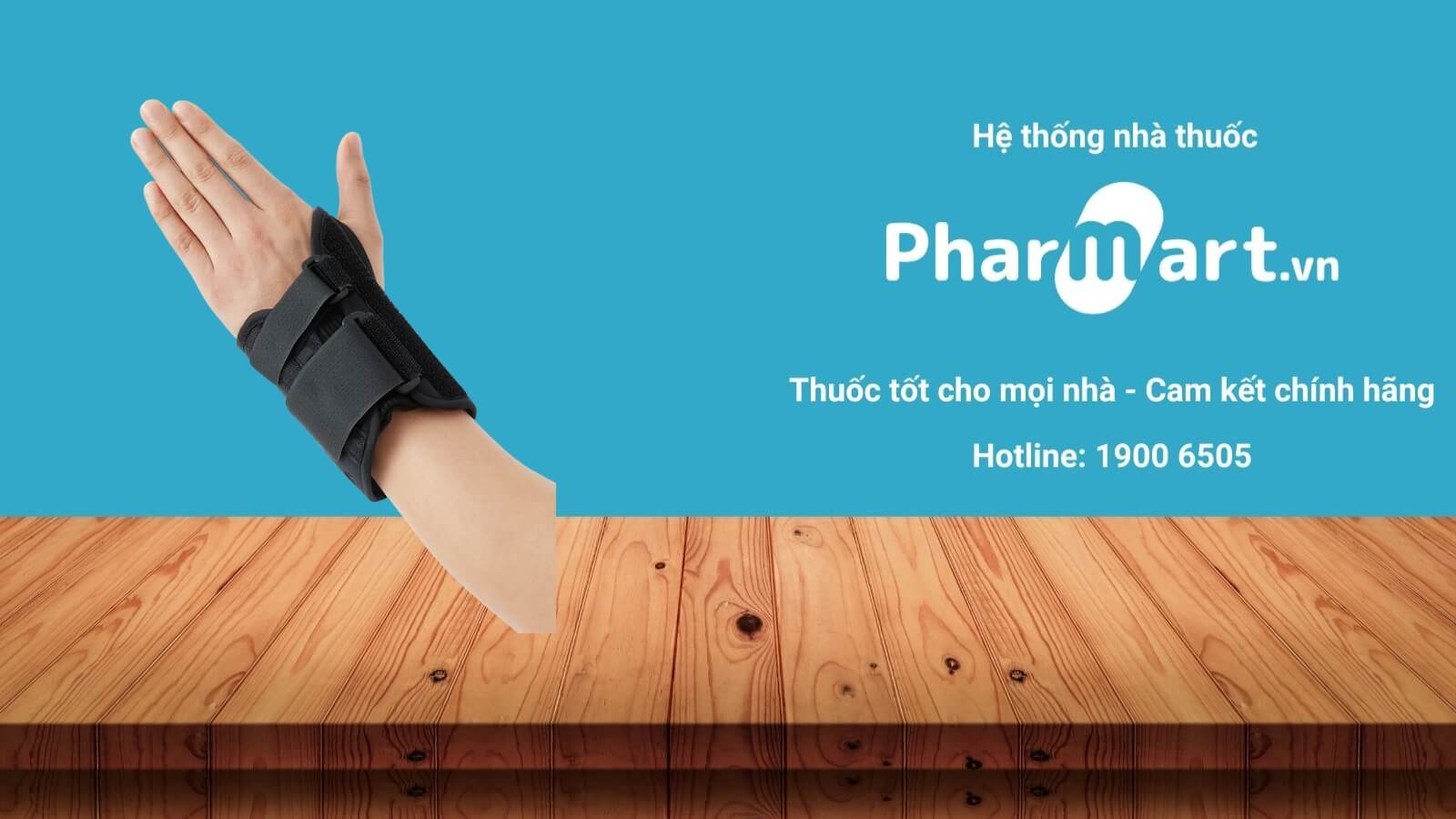 Bao đeo bảo vệ cổ tay ngắn W020 size M (Trái) được phân phối chính hãng tại Pharmart