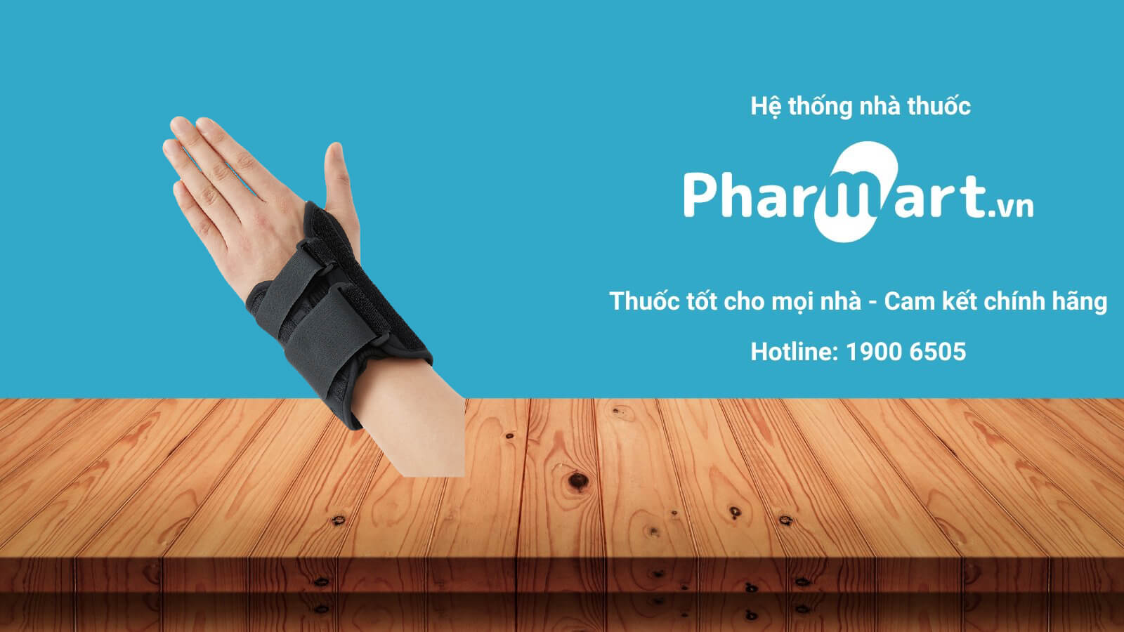Bao đeo bảo vệ cổ tay ngắn W020 size S (Trái) được phân phối chính hãng tại Pharmart