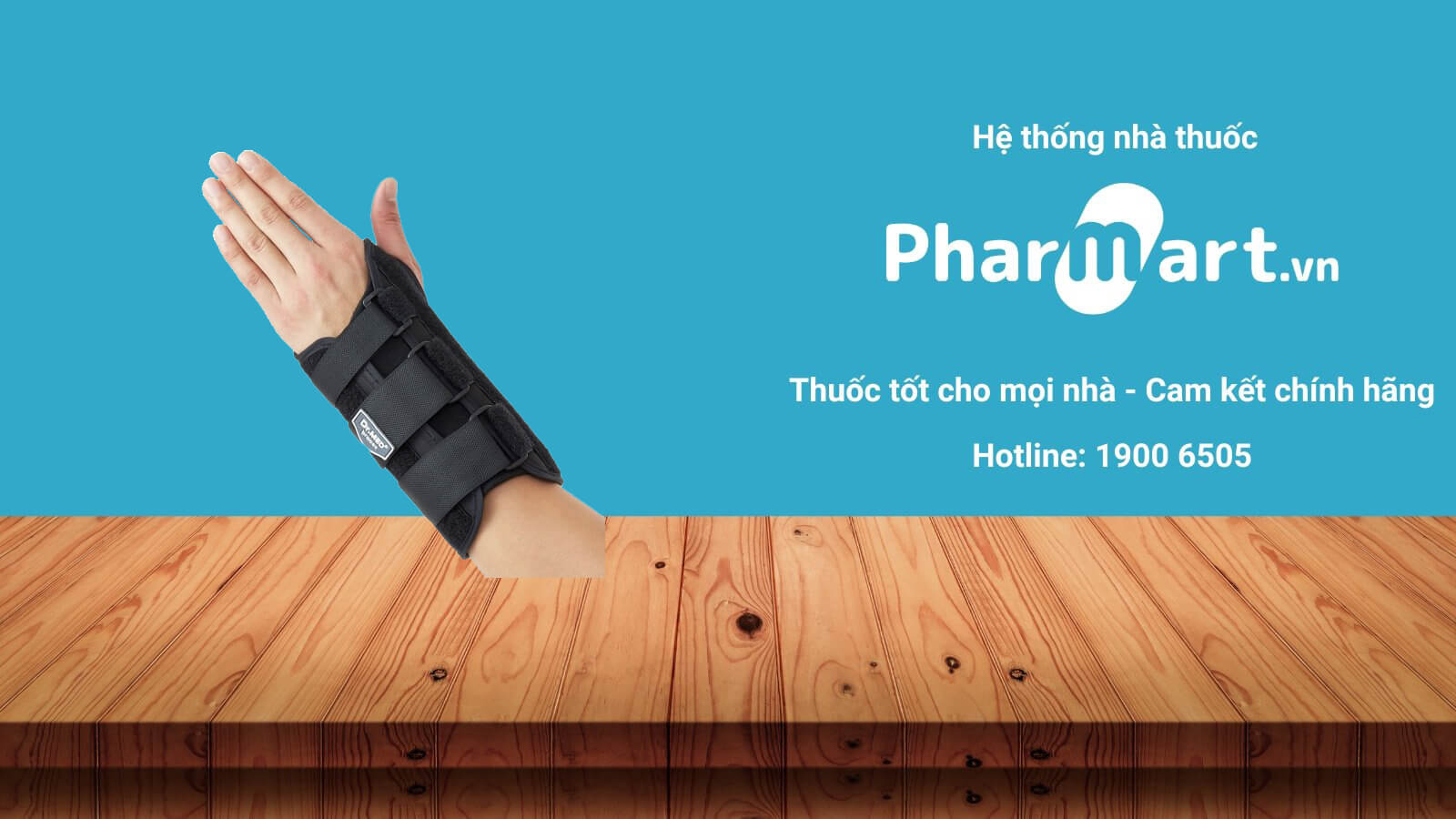 Bao đeo bảo vệ cổ tay W021 size S (Trái) được phân phối chính hãng tại Pharmart