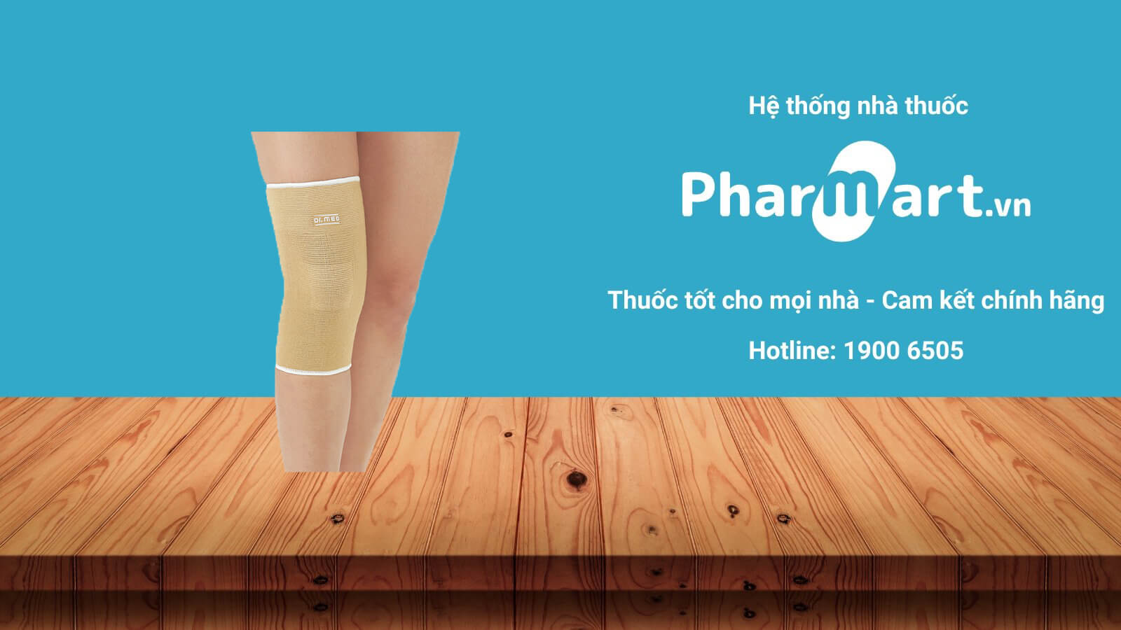 Bao đeo bảo vệ đầu gối đàn hồi nhẹ K018 size L được phân phối chính hãng tại Pharmart