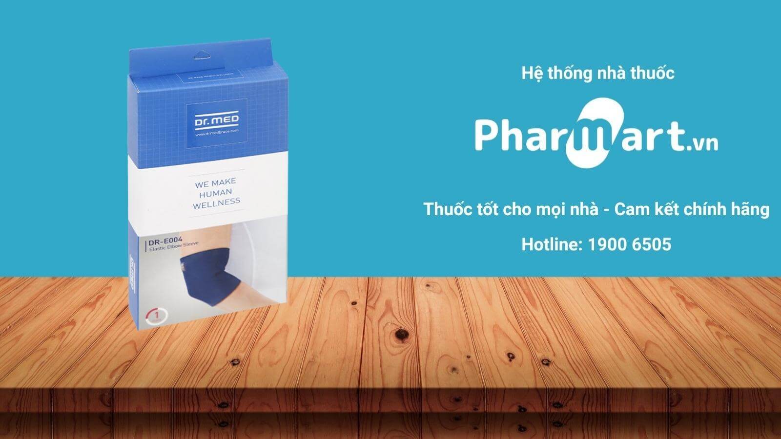 Bao đeo bảo vệ khuỷu tay đàn hồi E004 size S được phân phối chính hãng tại Pharmart
