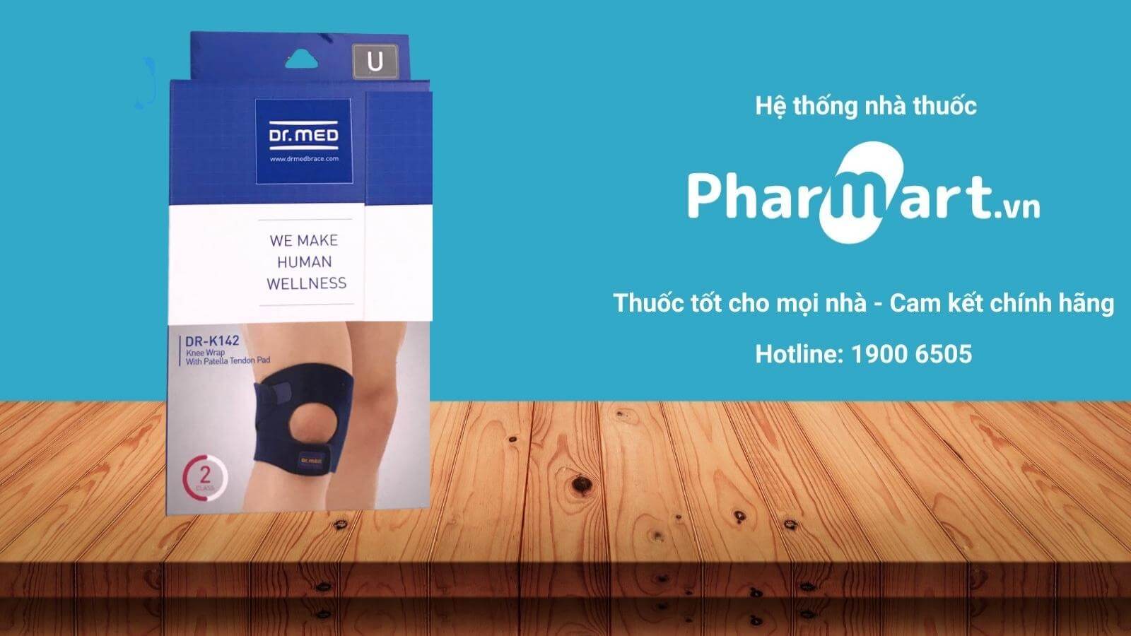 Bao đeo đầu gối K142 được phân phối chính hãng tại Pharmart