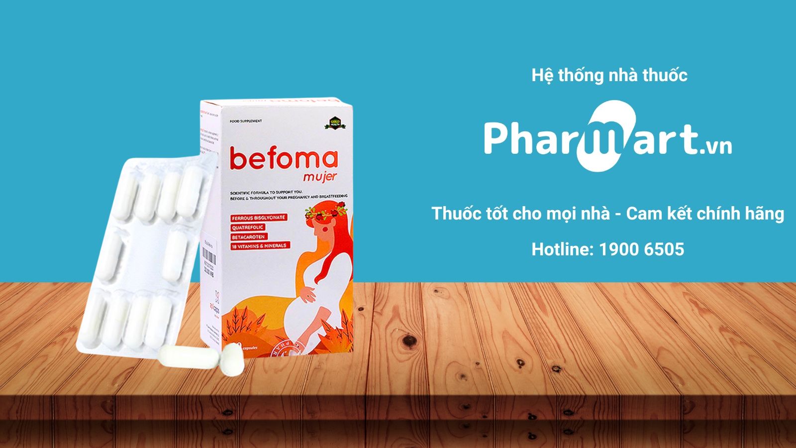 Mua ngay Befoma Mujer chính hãng tại Pharmart.vn