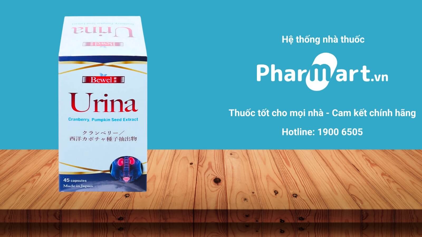 Pharmart.vn là địa chỉ uy tín cung cấo Bewel Urina