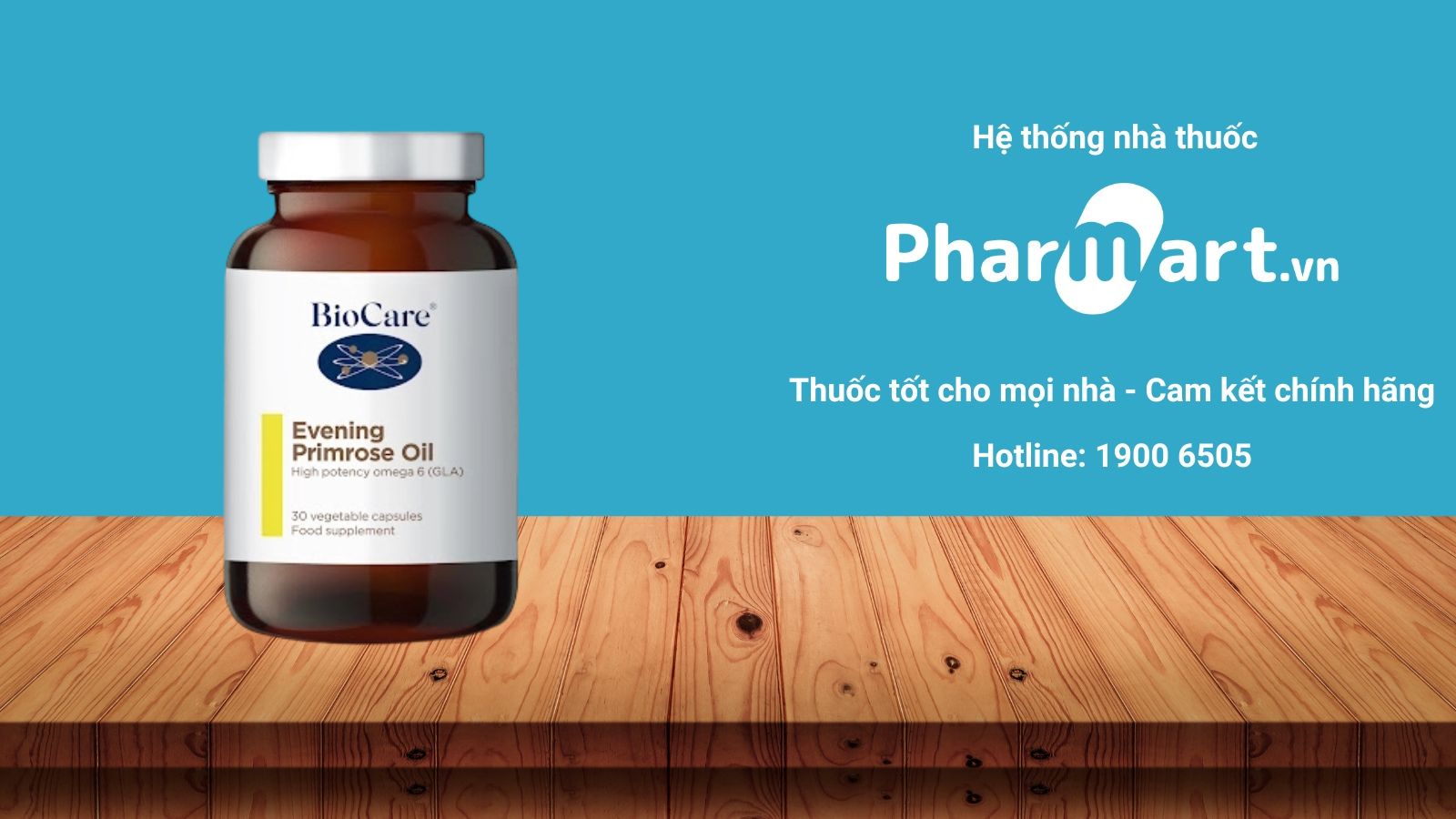 Biocare Primrose Oil hiện đang được b&aacute;n ch&iacute;nh h&atilde;ng tại Nh&agrave; thuốc Pharmart.vn