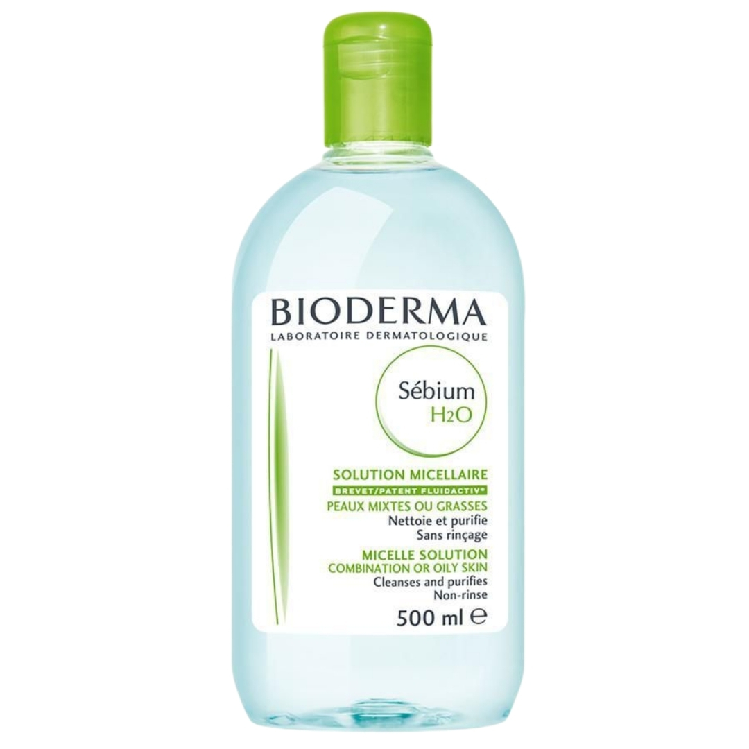 Bioderma Sebium H2O Micellar Water Makeup Remove 500ml Nước tẩy trang