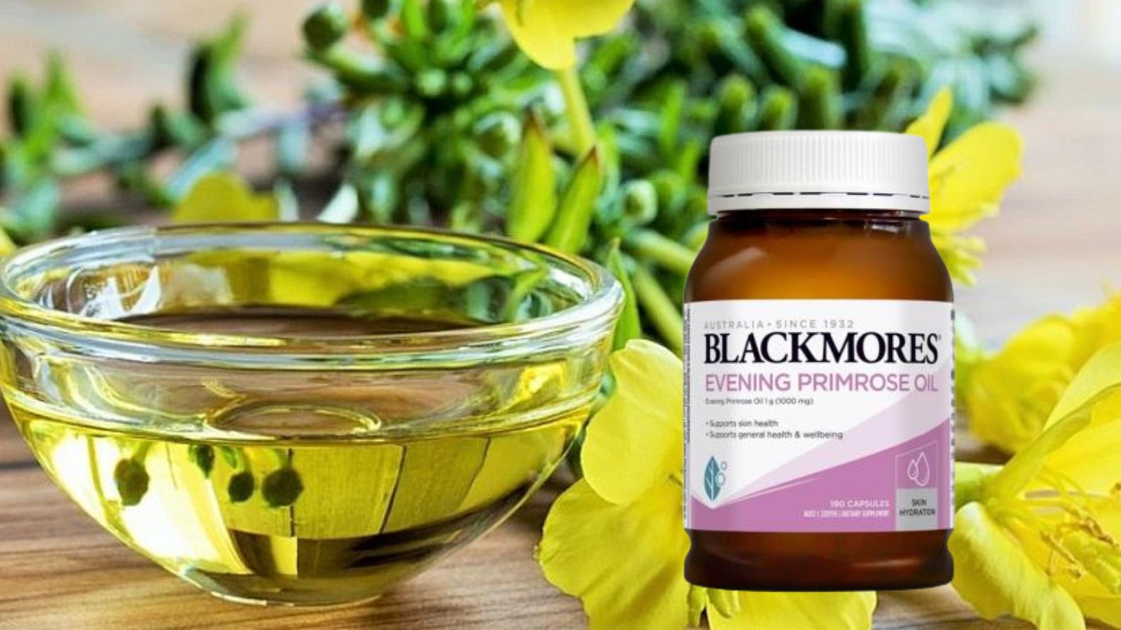 Blackmores Evening Primrose oil - hỗ trợ giảm triệu chứng tiền kinh nguyệt