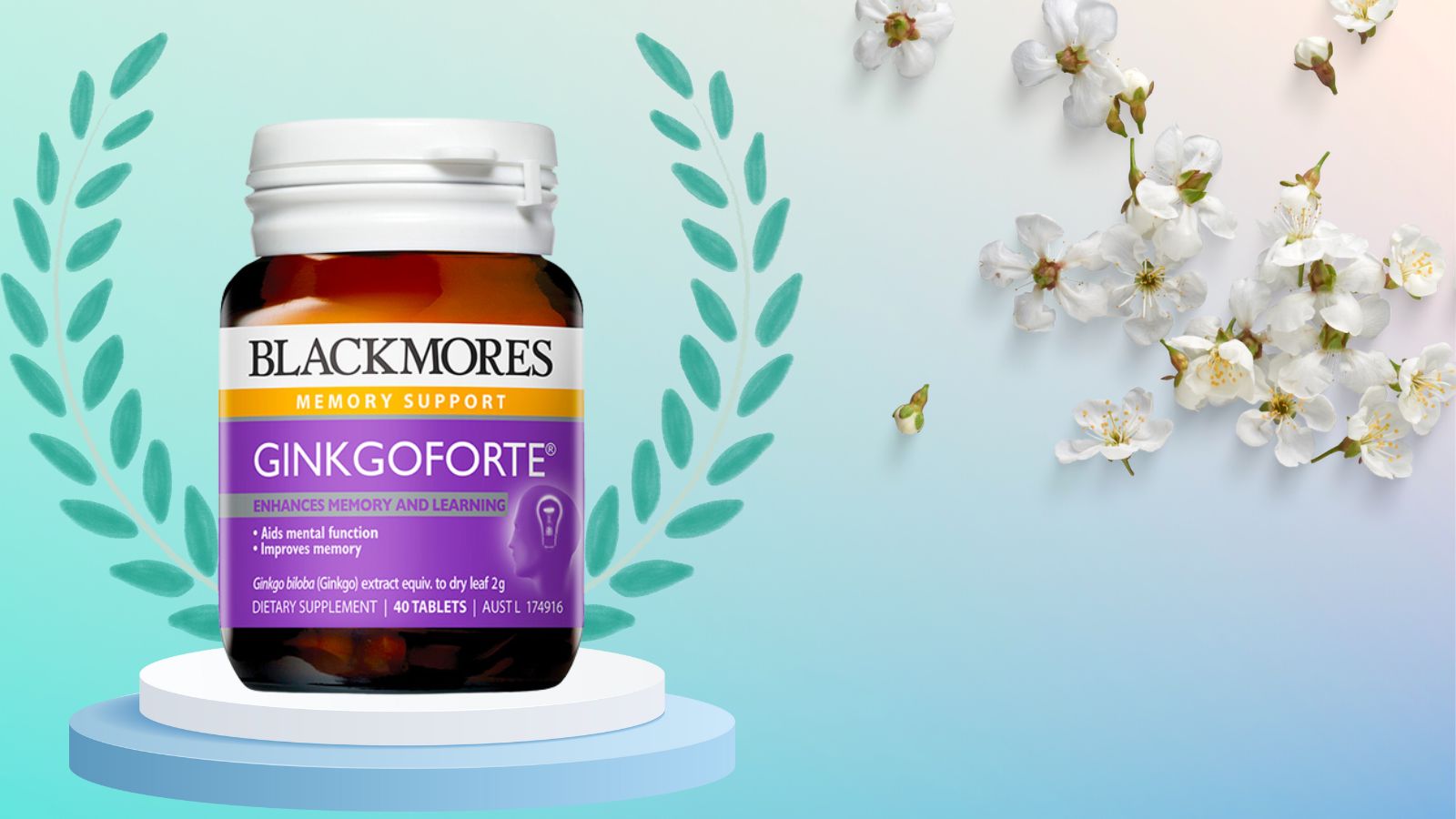 Viên uống hỗ trợ cải thiện trí nhớ Blackmores Ginkgo Forte
