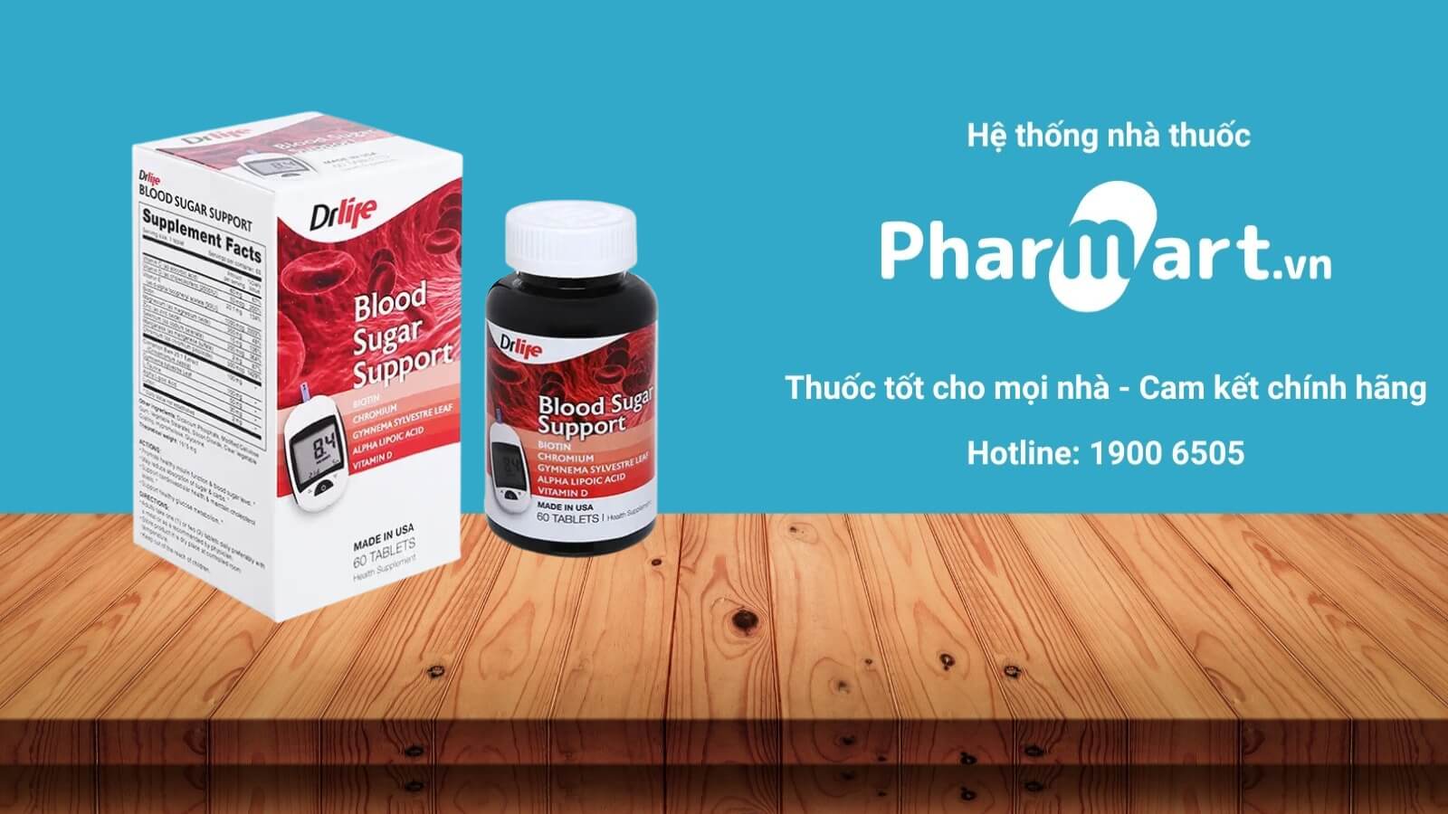 Blood Sugar Support được phân phối chính hãng tại Pharmart