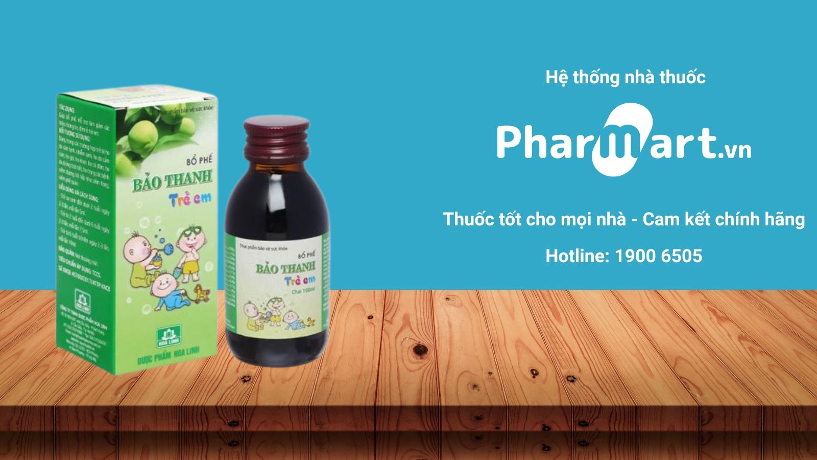 Liên hệ Pharmart.vn để đảm bảo mua Siro ho Bảo Thanh trẻ em chính hãng