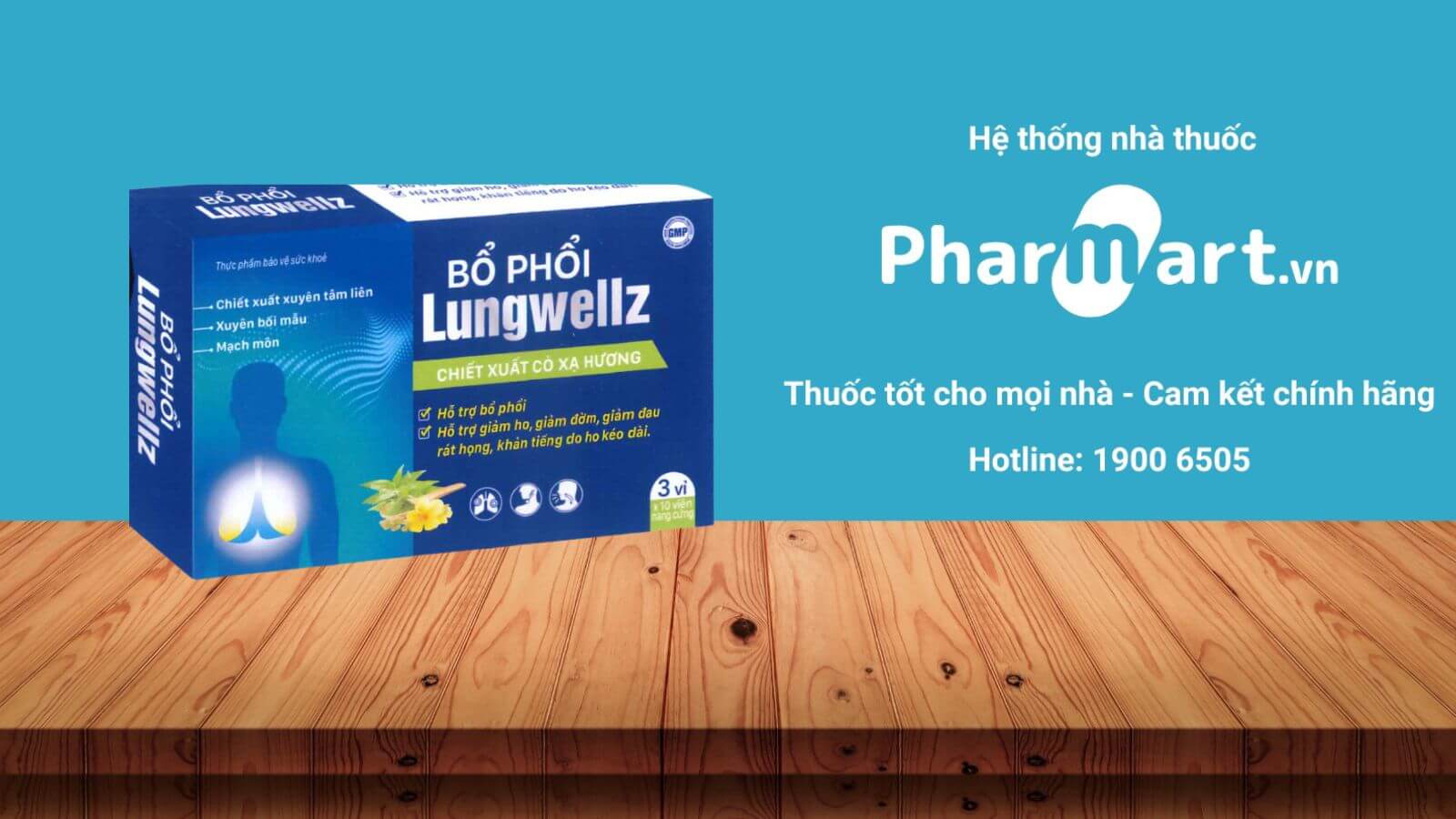 Mua Bổ Phổi Lungwellz chính hãng tại Pharmart.vn