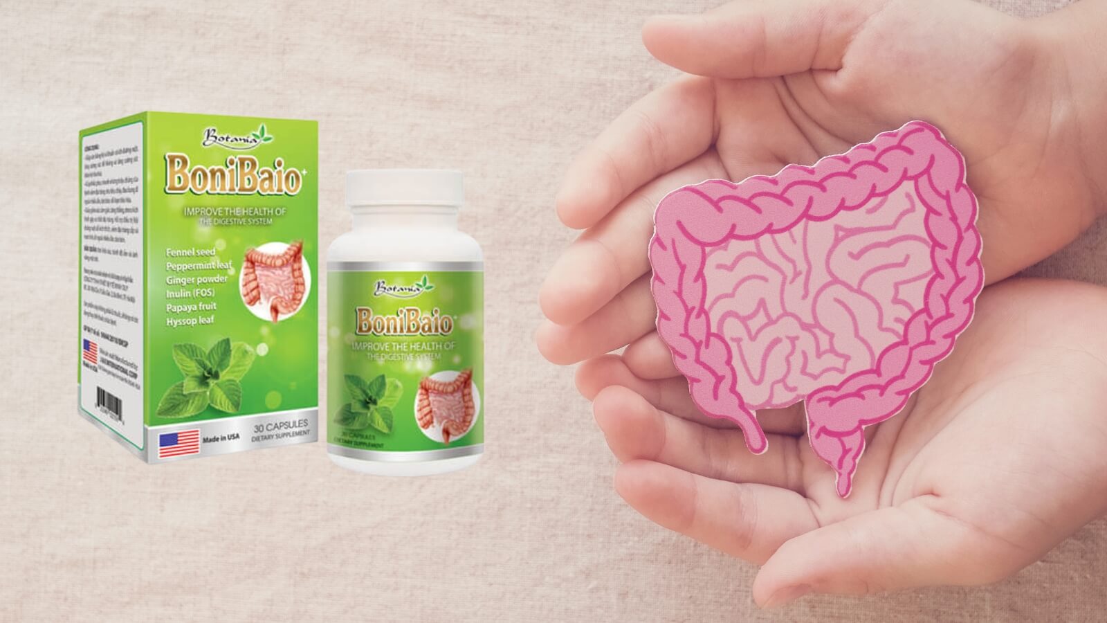 BoniBaio giúp cân bằng hệ vi sinh đường ruột, hỗ trợ tiêu hóa