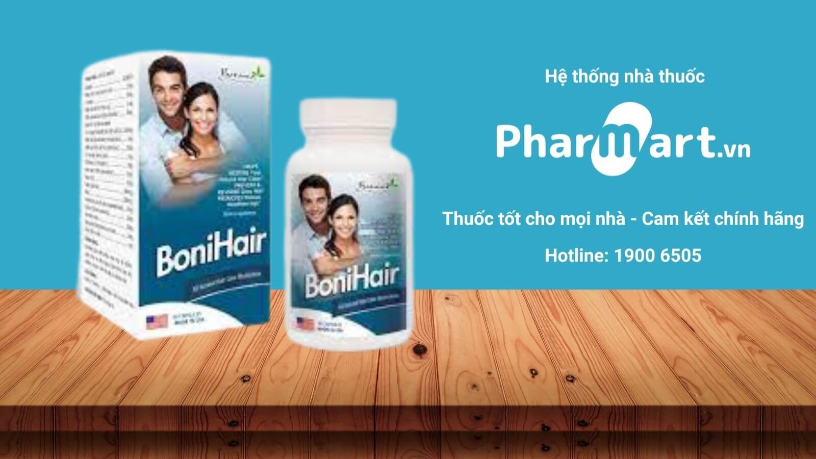 BoniHair được phân phối chính hãng tại Pharmart