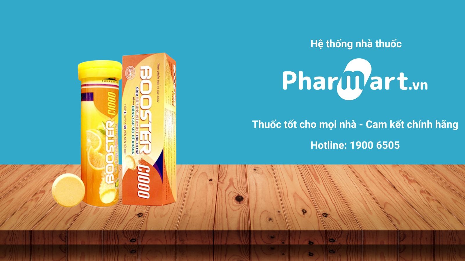 Mua viên uống Booster C1000 chính hãng tại Pharmart.vn