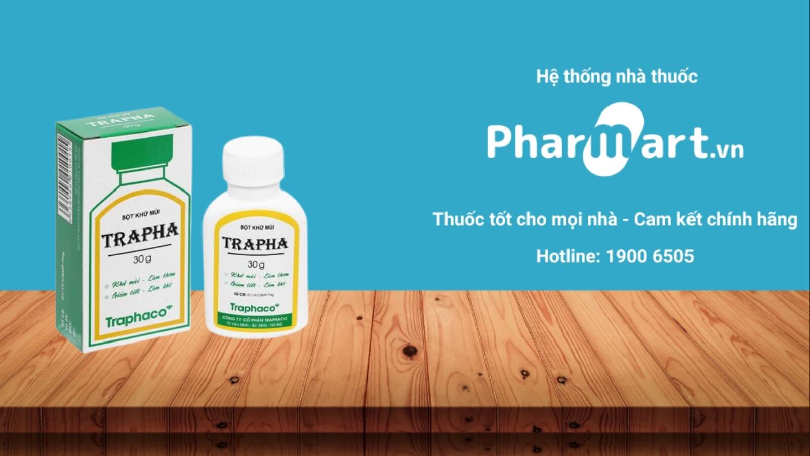Địa chỉ mua Bột khử mùi Trapha uy tín, chất lượng