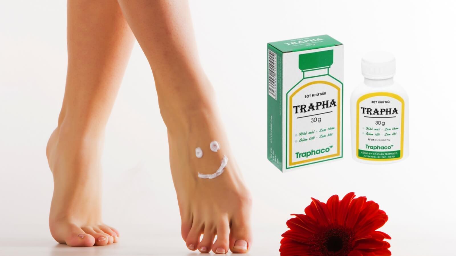 Bột khử mùi Trapha loại bỏ mùi hôi, lấy lại tự tin