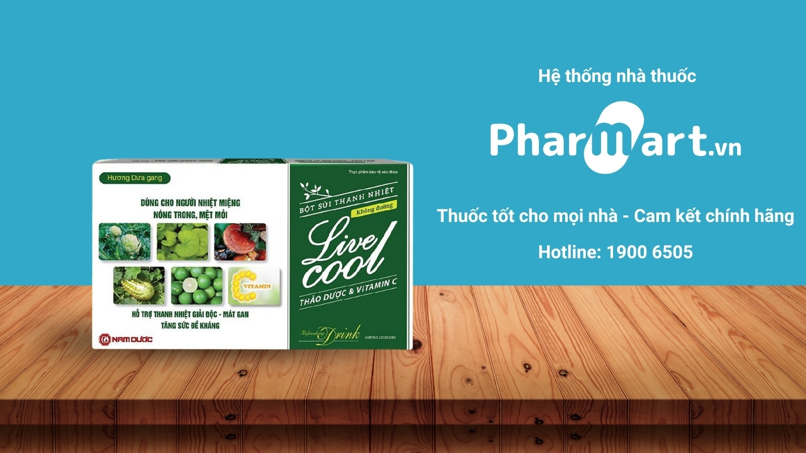 Mua ngay Bột thanh nhiệt Livecool chính hãng tại Pharmart.vn.