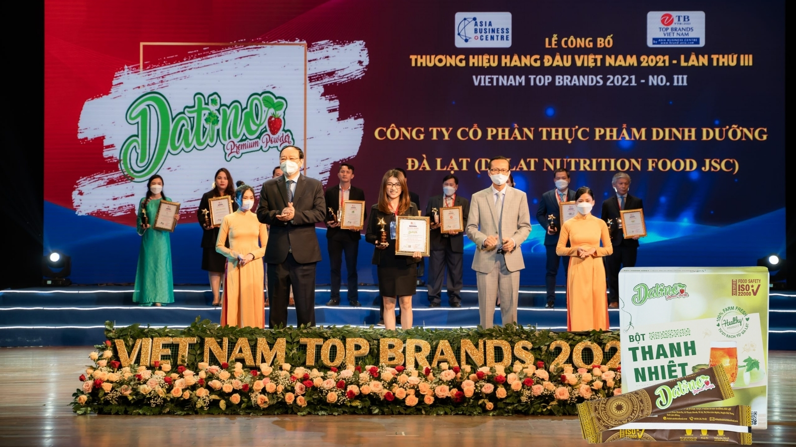 Datino được vinh danh top 10 thương hiệu hàng đầu Việt Nam năm 2021.