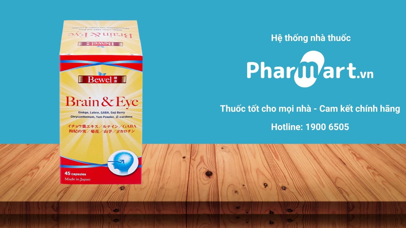 Pharmart.vn là địa chỉ uy tín cung cấp Bewel Brain & Eye