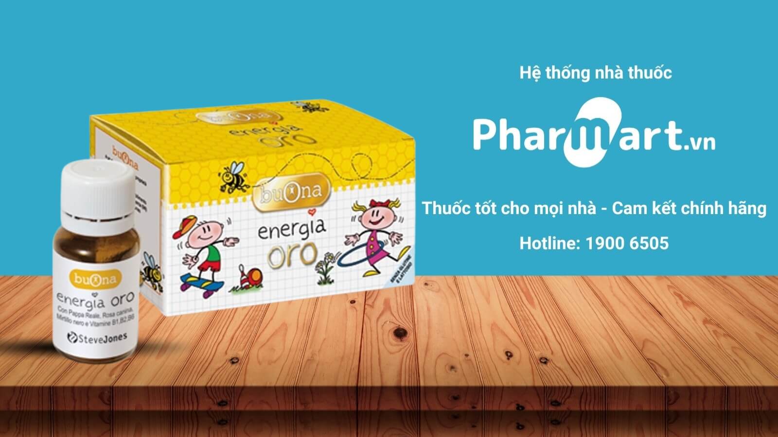 Siro Buona Energia Oro bày bán chính thức tại hệ thống nhà thuốc Pharmart.vn