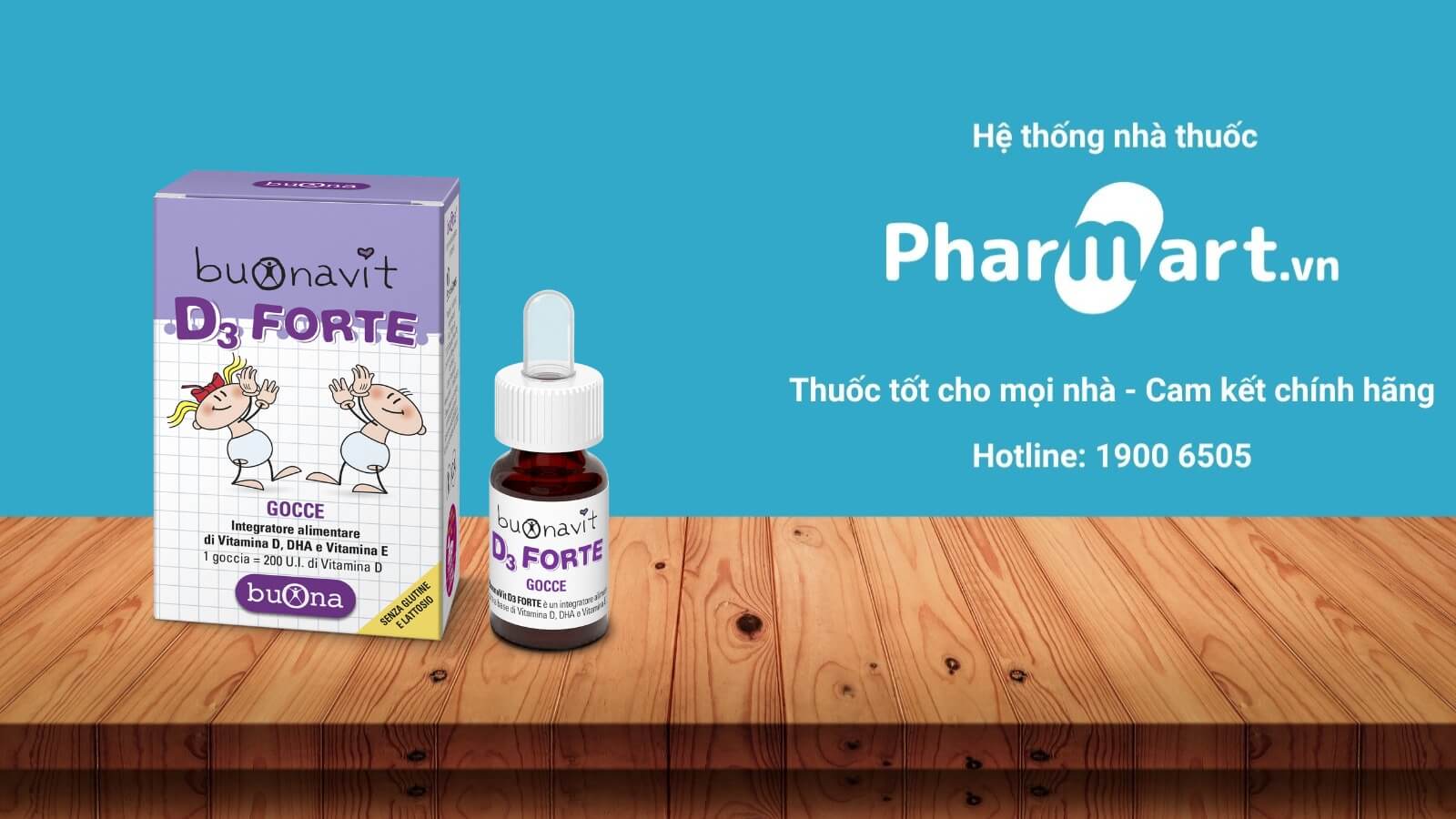 Siro Buonavit D3 Forte đang bày bán chính thức tại Pharmart.vn