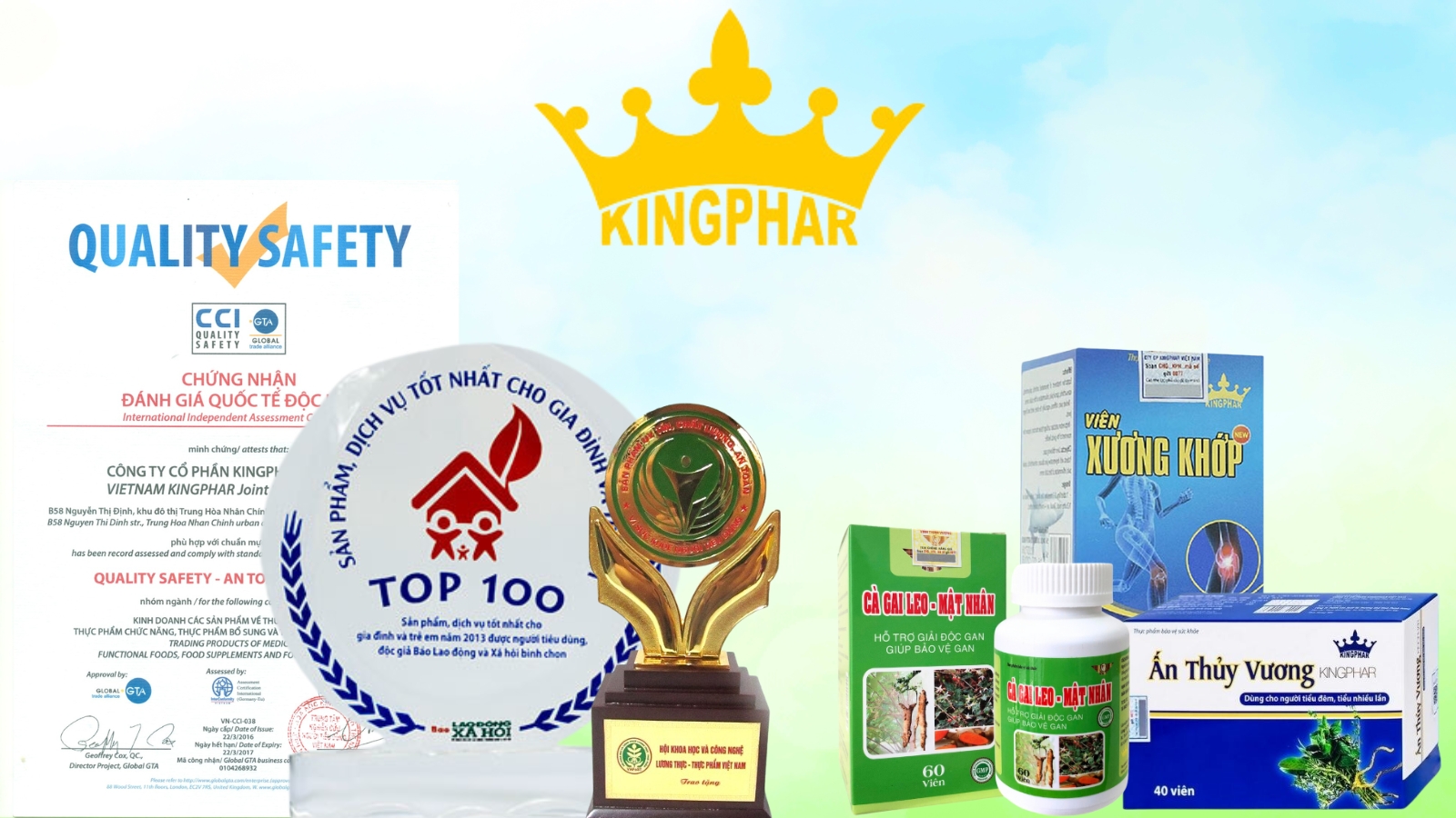 Một số thành tựu và sản phẩm nổi bật của Kingphar