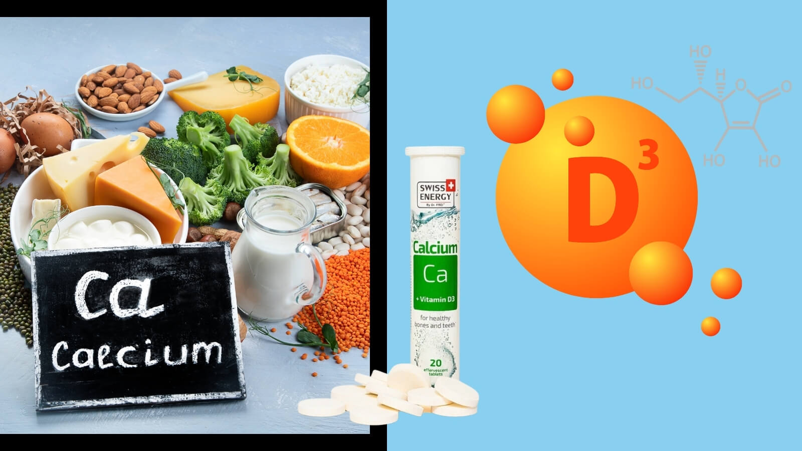 Sủi Calcium + Vitamin D3 cung cấp đầy đủ dưỡng chất cho cơ thể