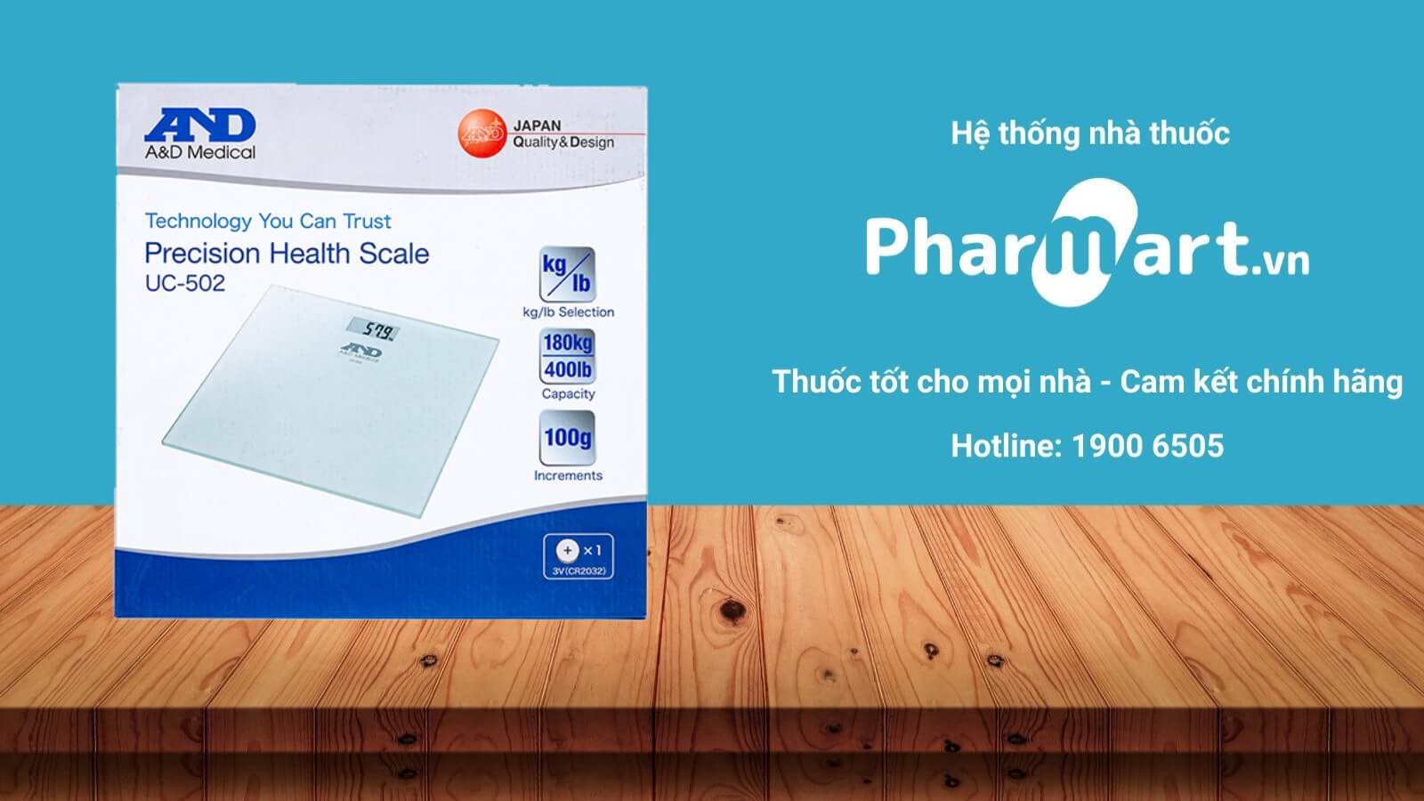 Cân điện tử UC-502 được phân phối chính hãng tại Pharmart