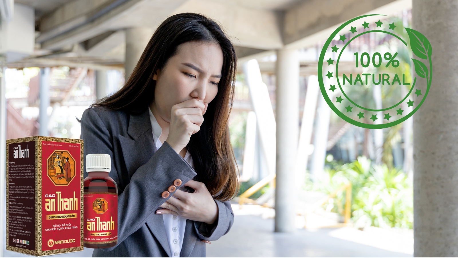 Sản phẩm chứa các thành phần chiết xuất từ thiên nhiên giúp bổ phổi, nhuận hầu 